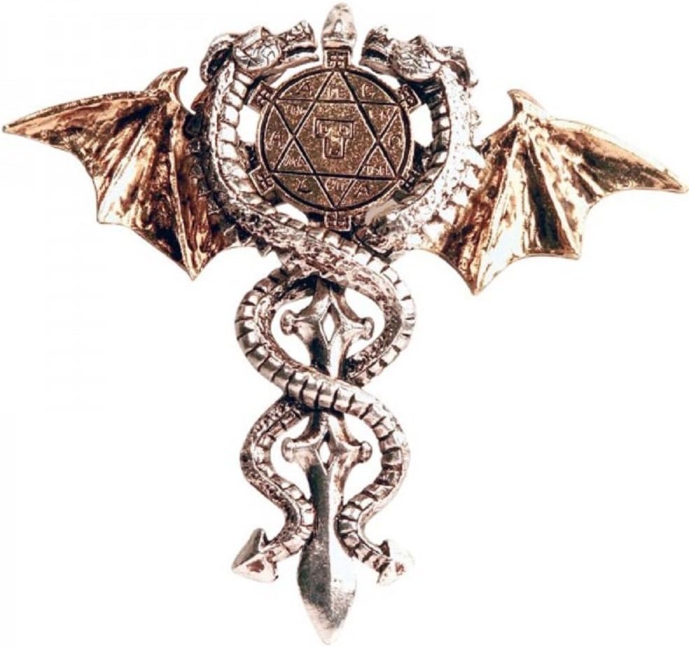 ElbenwaldSacred Dragon for Psychic Protection Amulet Pendant Necklace - Forbidden Charms Collection