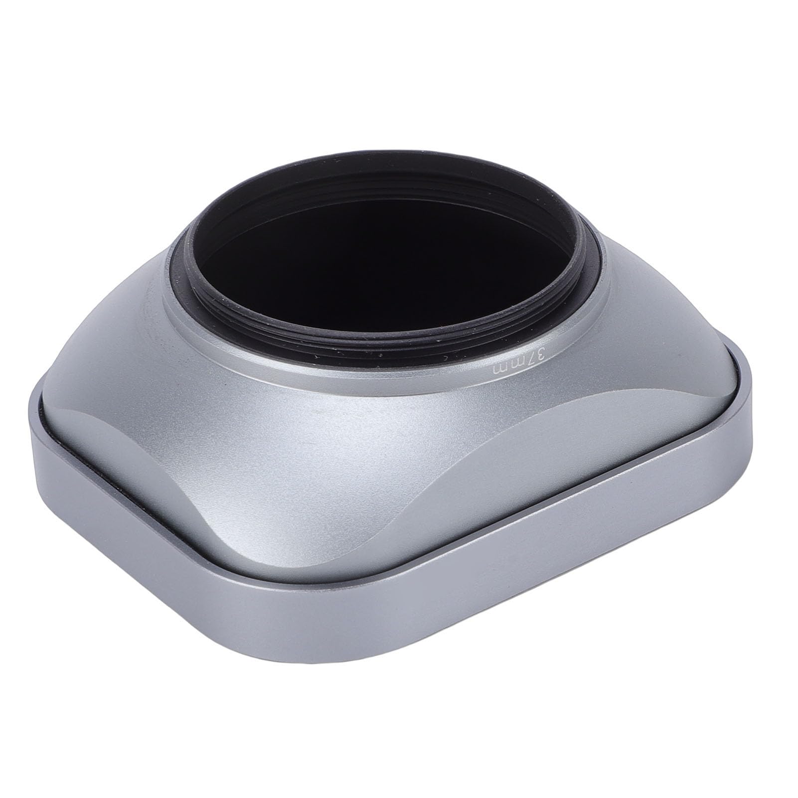 Cryfokt Parasol y Tapa de Metal para Lente, Parasol de Cámara con Tapa Frontal, Anillo Adaptador para Pantalla de Lente, Elegante Aleación de Aluminio para Lente de 37 Mm