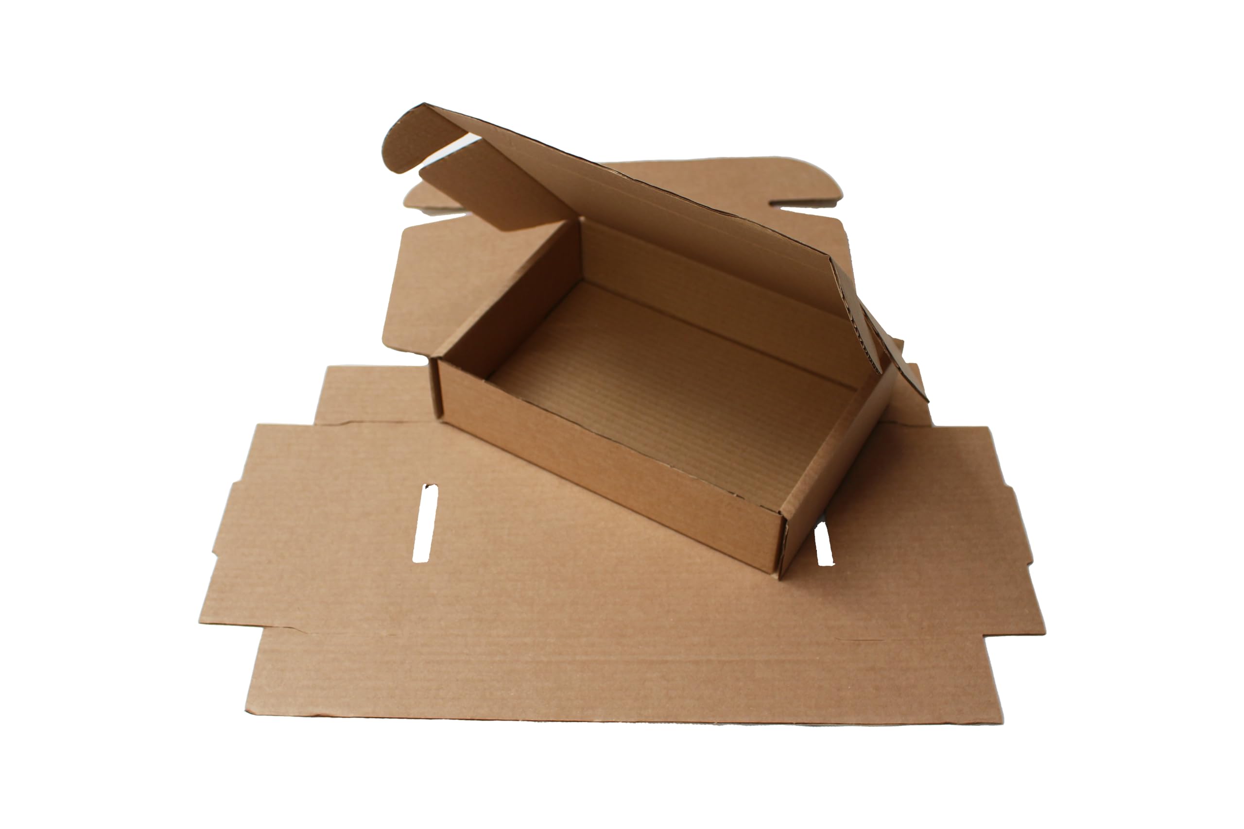 TPBK25 Postal Box 250x180x60mm 9.8x7.1x2.4" Trojan Brown Kraft Small Parcel Postal Packing Mailing Boxes Eco Friendly FSC Certified Biodegradable and Recyclable - Sold in Packs of 25