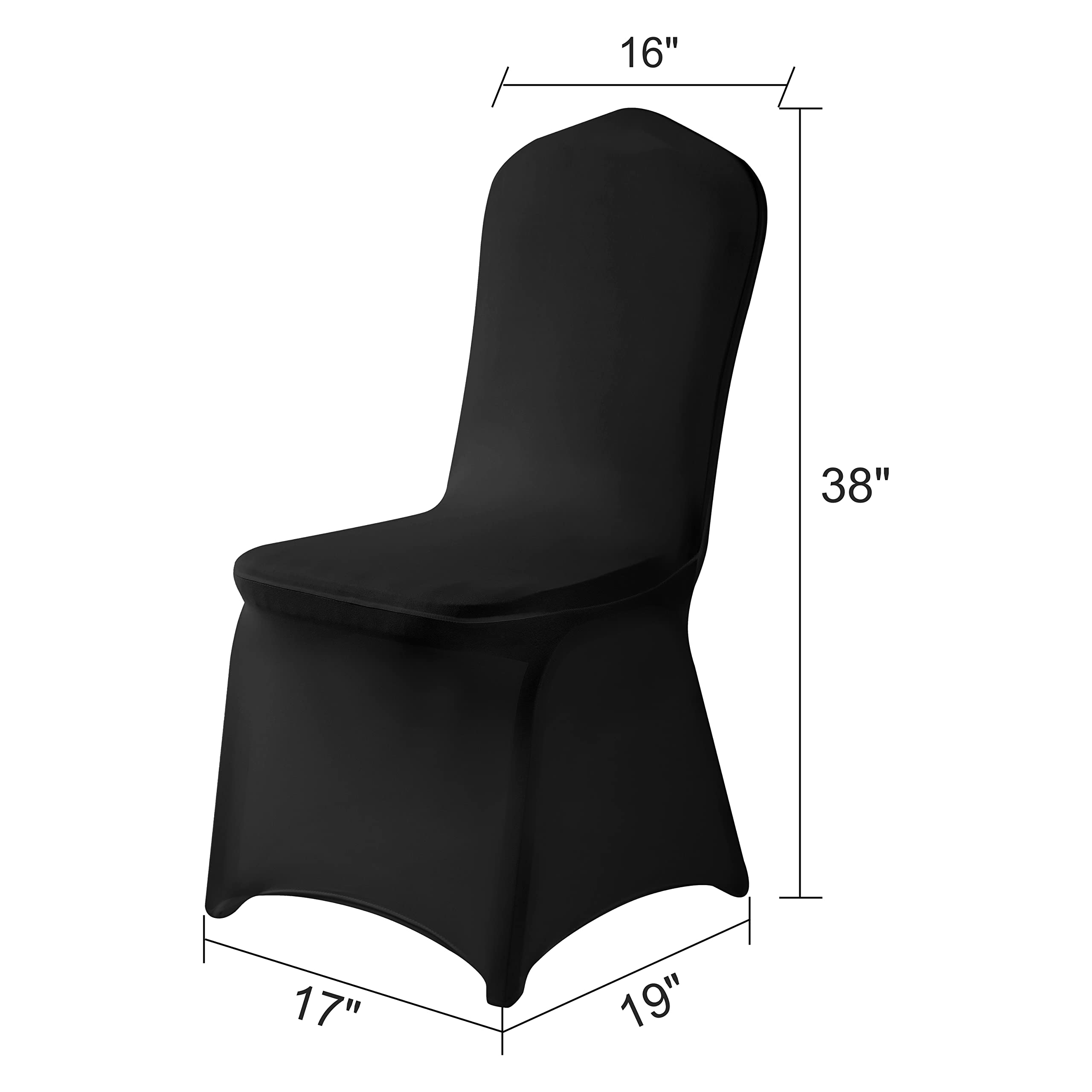 Funda para Silla de Elastano, 25 Piezas, Fundas para sillas, Fundas para sillas de Sala de Estar, Funda extraíble Lavable para Silla elástica para Fiestas, Banquetes, Eventos de Boda, Hotel