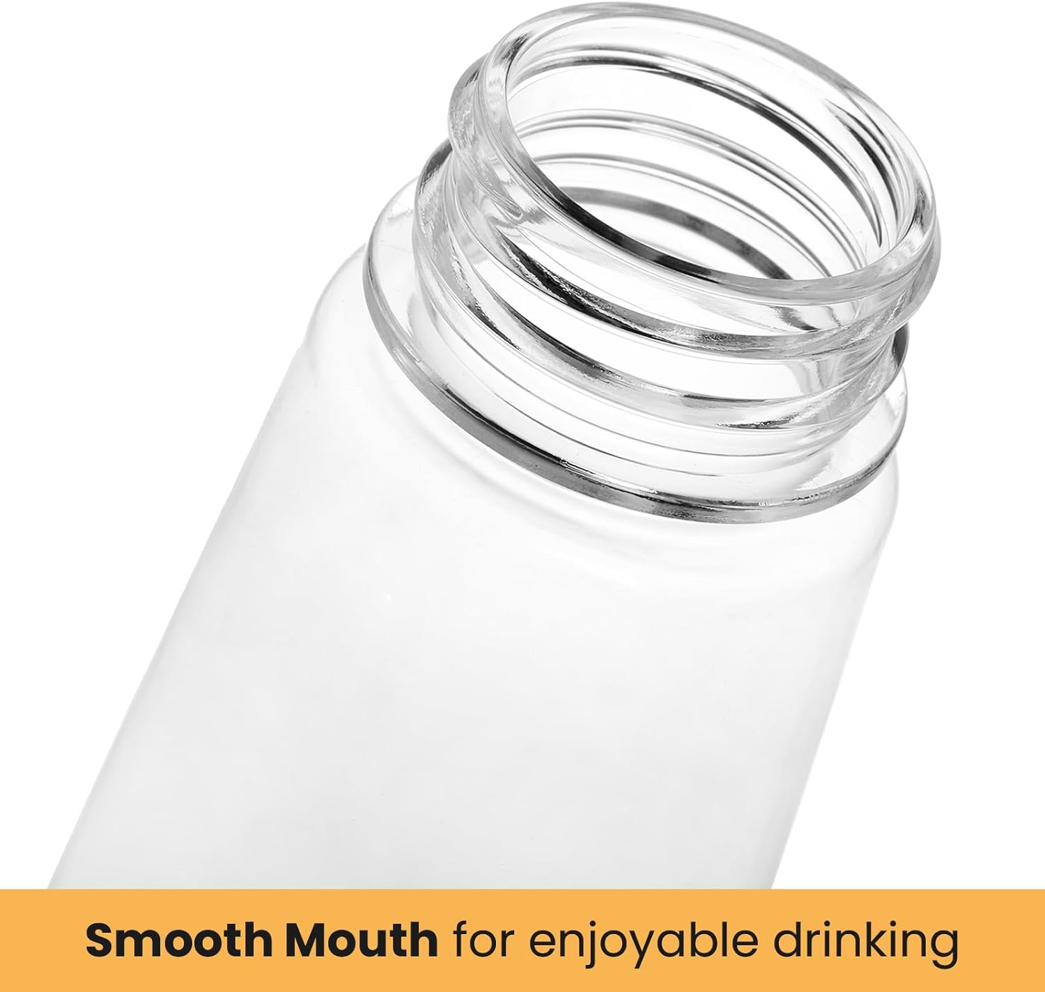 Elsjoy 18 Pack Plastic Juice Bottle, 12 Oz Clear Beverage Bottle with Black Tamper Evident Caps, Reusable Bulk Drink Containers Portable Water Bottle for Juice, Smoothies, Milk, Pyramid Shape - Image 3