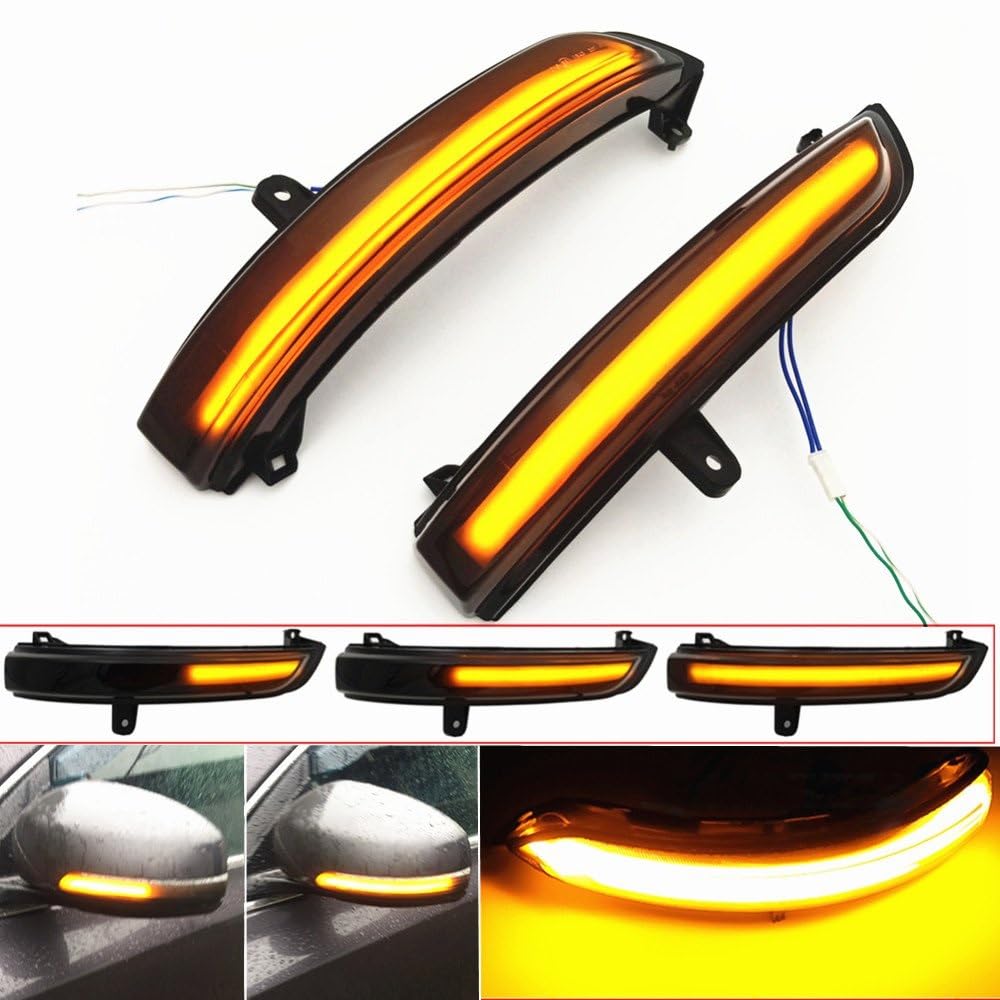 SYLTER Intermitentes AutomóViles Espejo Retrovisor Coche Luz LED Intermitente Indicador Intermitente Lámpara para Nissan para TEANA J32 2008-2012 Intermitente Espejo Lateral
