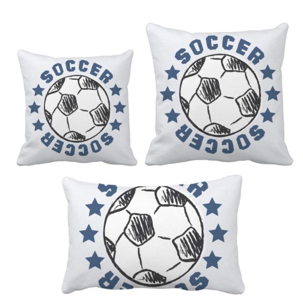 Housse de coussin football et sport taie oreiller salon chambre ado