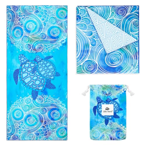 Elite Trend Quick Dry Microfiber Beach Towel...