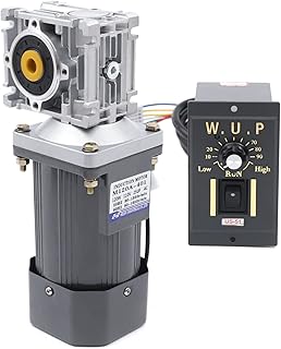 AC 110V 120W Worm Gear Reducer Motor with Speed Controller 1:40 Reduction Ratio Gearmotor Adjustable Variable Speed High Torque Reducer Motor 33 RPM