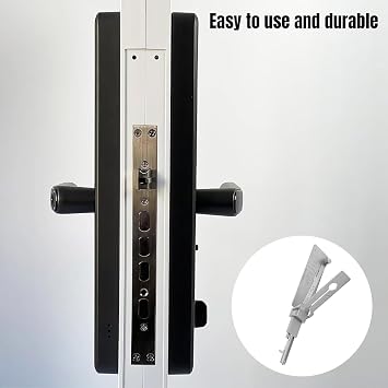 Master Key Decoder Lock Picking Tool, 2 in 1 Stainless Steel Master Key Decoder, Lock Picking Kit,(Ss001 Pro)