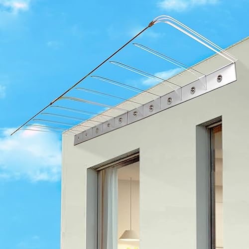 Toldo moderno de policarbonato para puerta delantera, toldo invisible para puerta, puerta delantera al aire libre, toldo para puerta de porche,