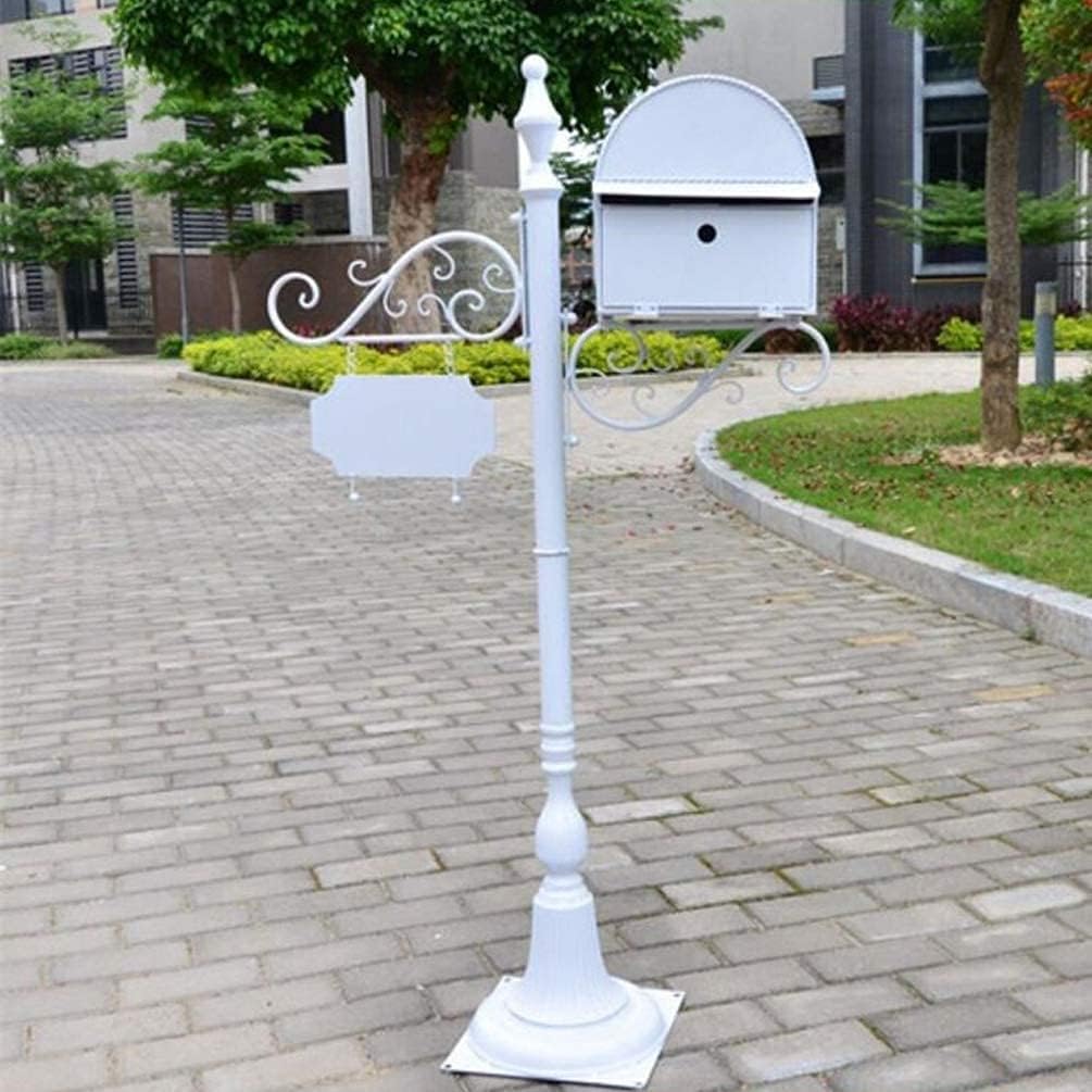 Post Boxes Outside Waterproof Free Standing Letterbox Gifts Mailbox Cabinet Door Metal Single Point Security Cam Lock Height 47.24In Parcel Drop Box Safe Secure Delivery Box