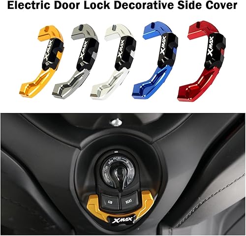 Miniatura 4 de TAKENE WYJDZSW Compatible with Yamaha XMAX300 XMAX250 Xmax 300 X-MAX 250 125 400 XMAX125 Motorcycle Accessories Electric Door Lock Cover Ignition