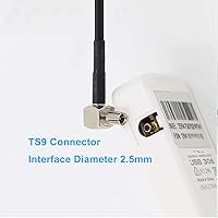 Vista 7 de Bingfu Antena 4G LTE Mini Soft Whip TS9 (paquete de 2) compatible con Verizon AT&T T-Mobile Sprint 4G LTE Mobile Hotspot MiFi Router Celular Módem