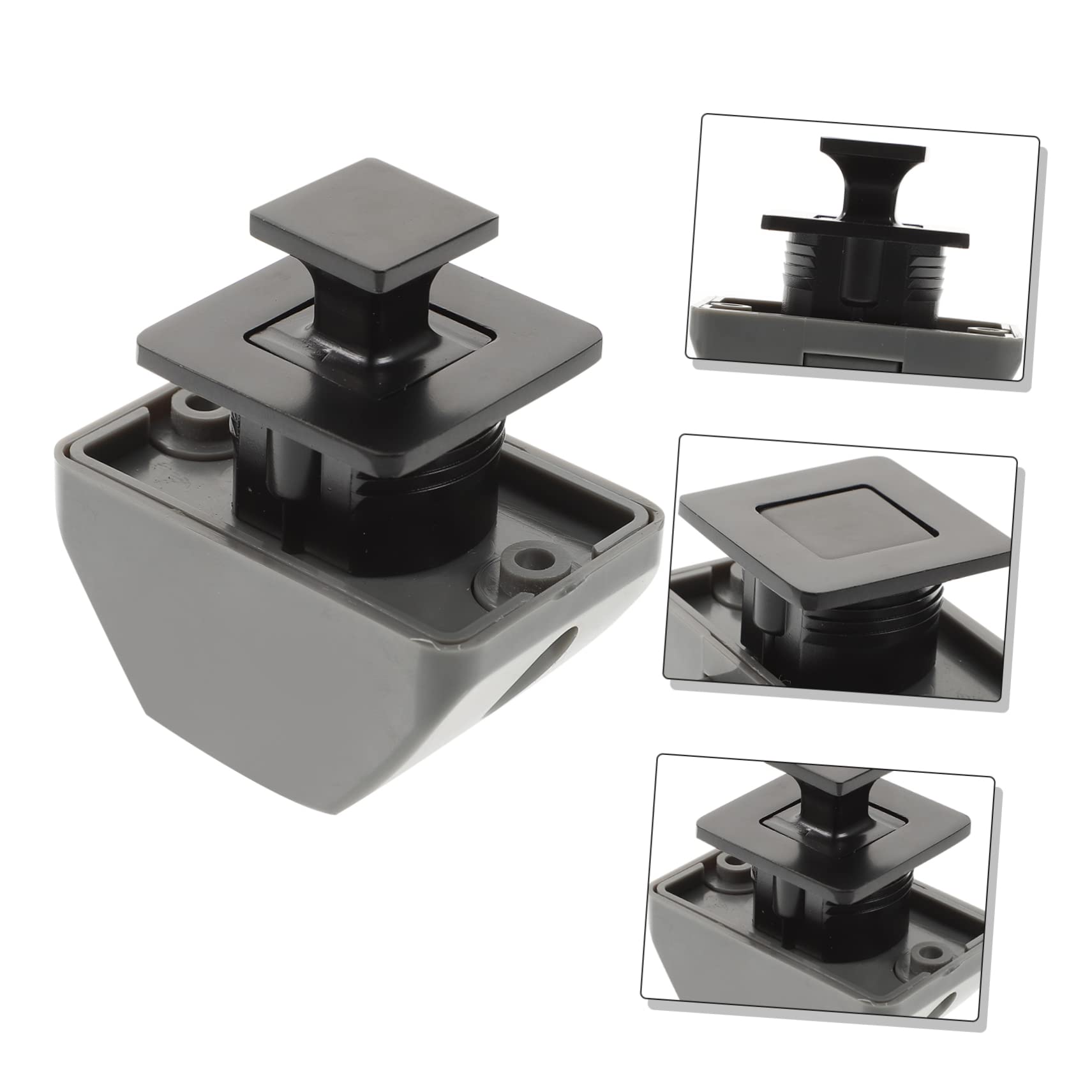 WOONEKY 3 Serrature Per Armadietti Senza Chiave Con Pulsante Design Minimalista