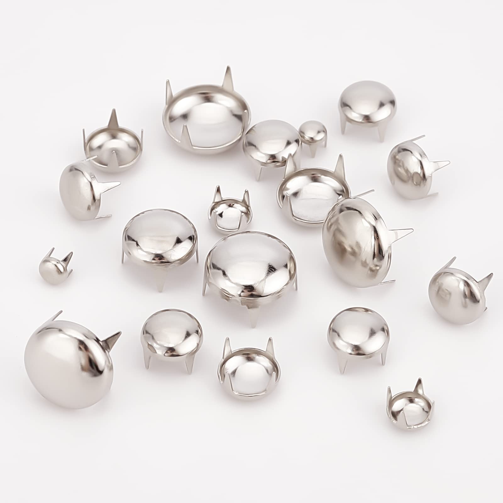PATIKIL 6mm Metal Studs Spots 100pcs Round Dome Claw Beads Nailhead