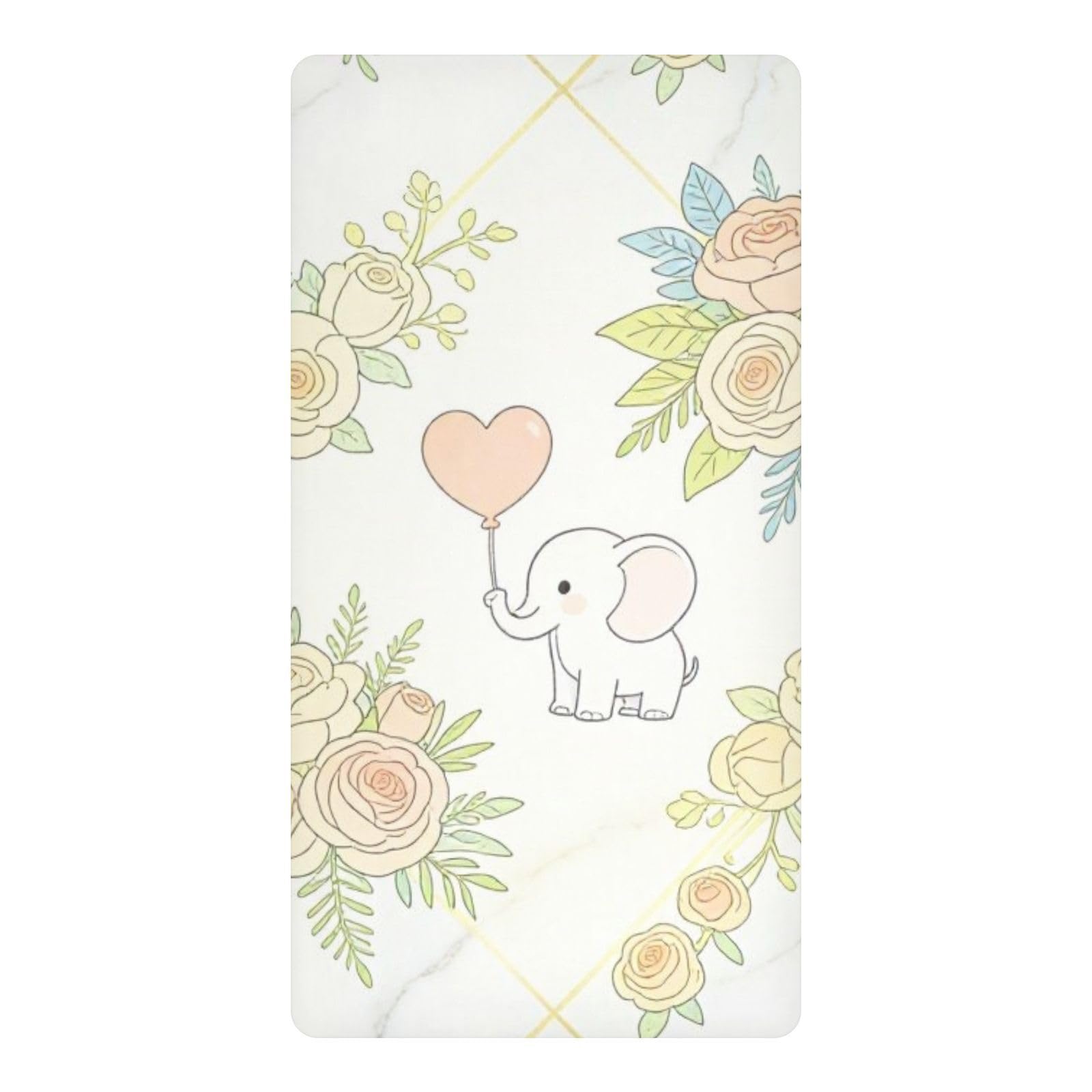 Draps de lit imperméables éléphants pour des nuits sereines en mini berceau