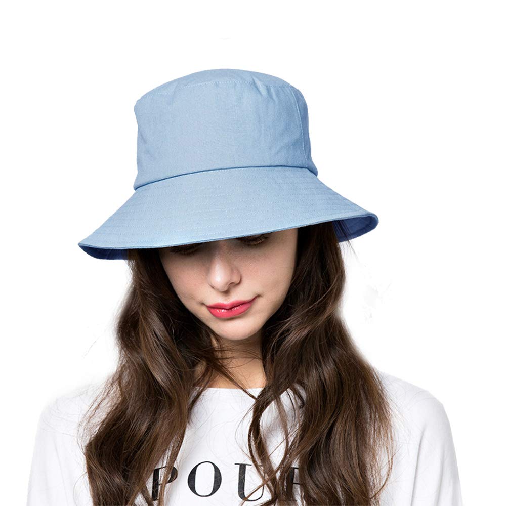 Bucket Hats for Women Sun Beach Hat Teens Girls Wide Brim Summer Fisherman's Caps UPF 50+