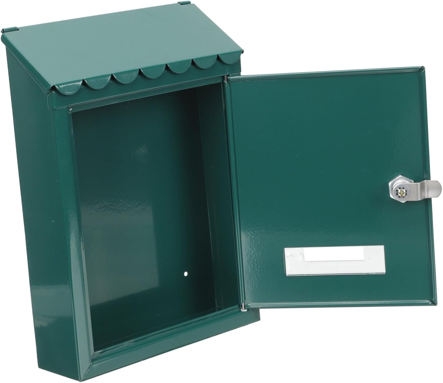 Metal Vintage Mailbox Padlock Iron Wall Mount Mailbox for Outdoor Decor