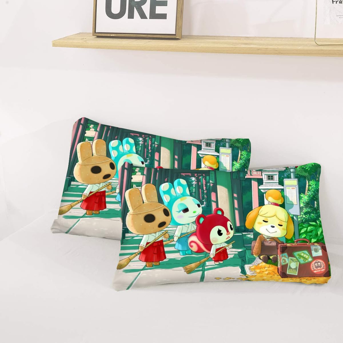 Amazon｜あつ森 あつまれ どうぶつの森 布団カバー 2点セット 寝具