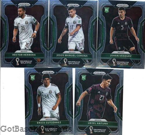 Miniatura 2 de 2022 Panini Prizm World Cup Qatar Mexico Team Set of 10 Cards: Alexis Vega(#142), Carlos Rodriguez(#143), Edson Alvarez(#144), Gerardo