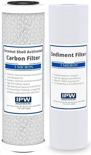 Compatible con cartuchos complementables OmniFilter ROR2000 RO de prefiltro IPW Industries Inc.