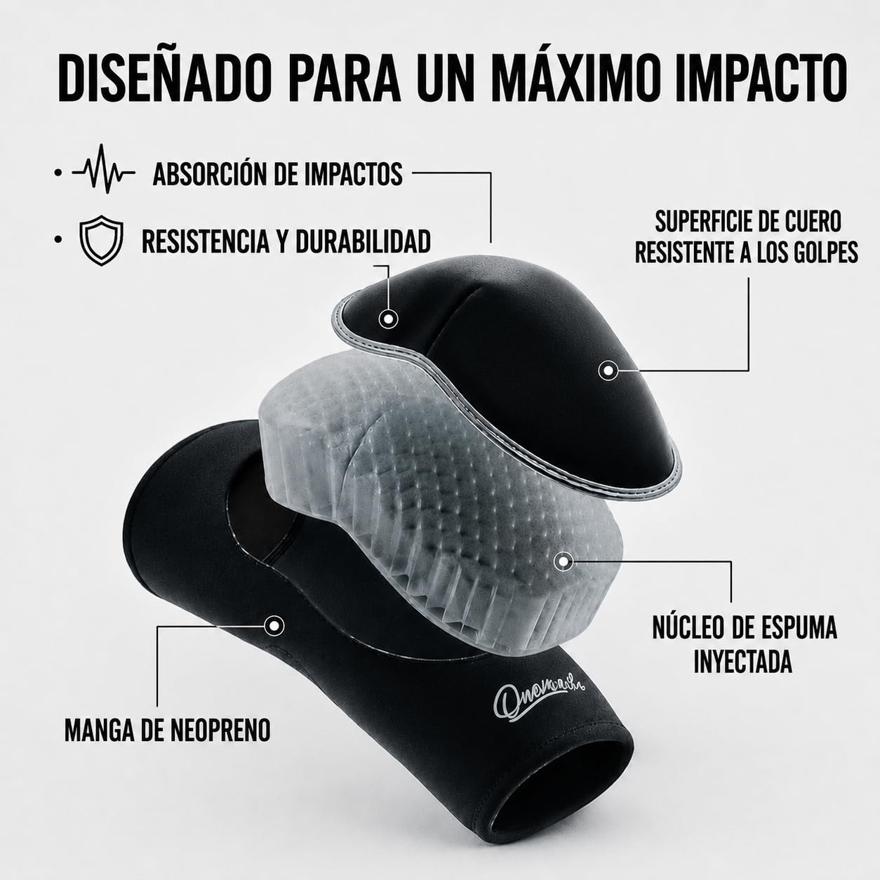 Codera Muay Thai MMA Boxeo Tailandés Boxeo Thai protege codo tendinitis Protección codo (Black*Negro, único)