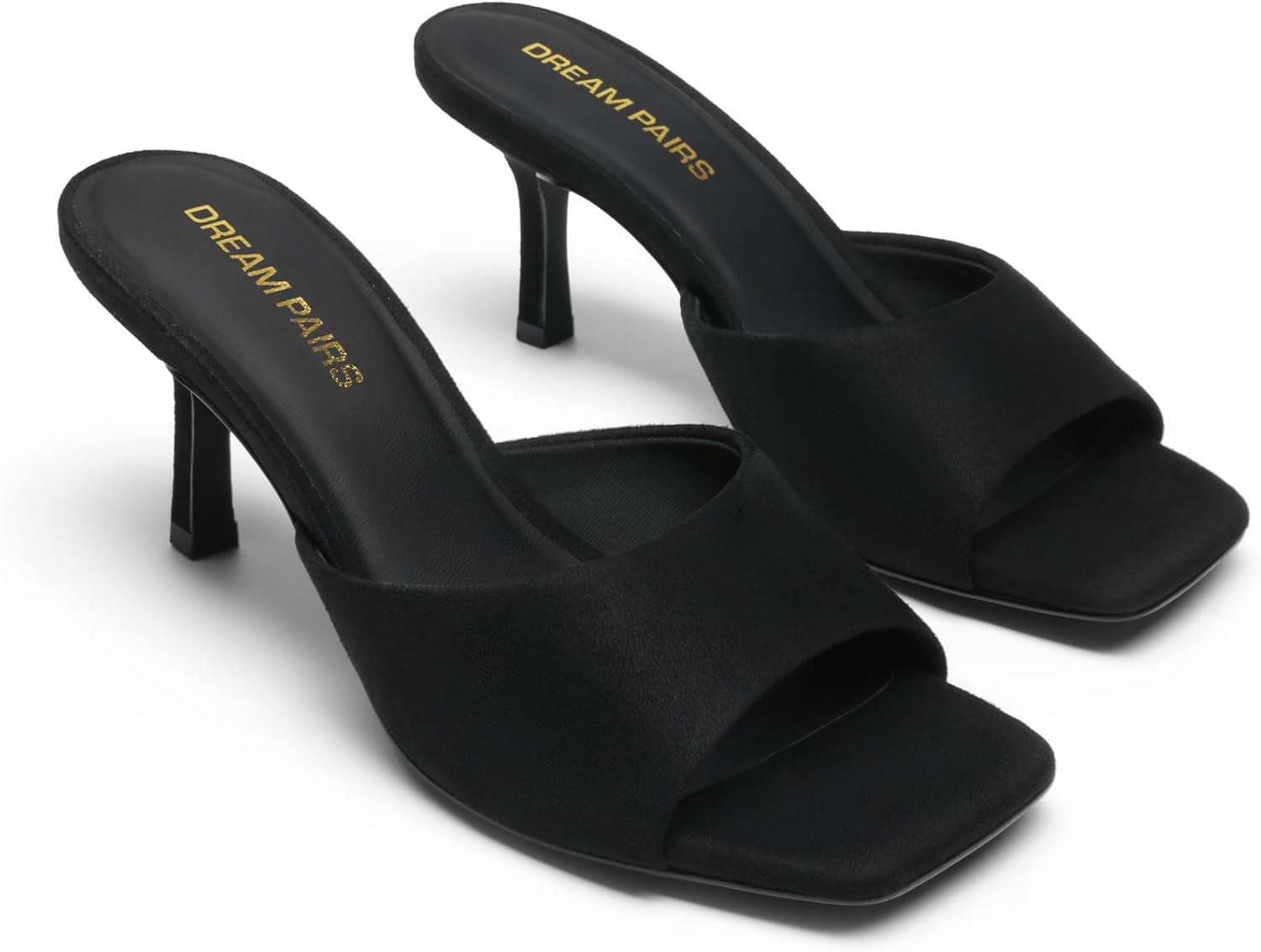 DREAM PAIRS Women's Kitten Heels Sandals – Square Toe Slip On Low Heels, Heeled Mules Footwear for Everyday, Dressy & Casual Occasions - Image 5