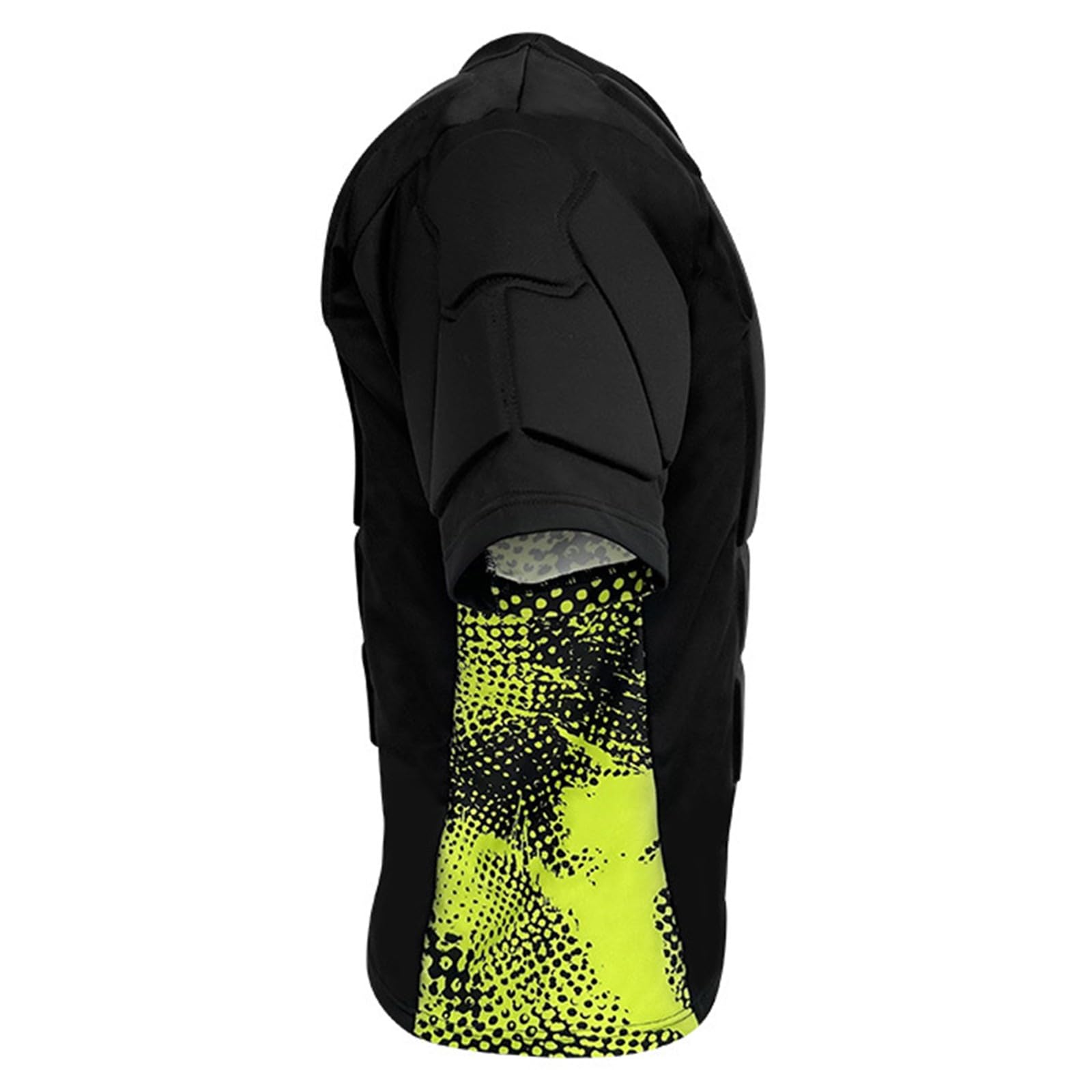 T-shirt de compression rembourré pour homme - Sous-vêtement à manches courtes - Séchage rapide - Protection contre les chocs - T-shirts de sport - Protection complète - T-shirt de compression pour