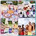 jollylife 16PCS 4th/Fourth of July Decorations Can Cooler Sleeves for Independence Day Memorial Day Patriotic Party Supplies