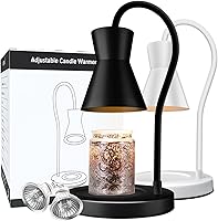 Vista 1 de Lámpara calentadora de velas, lámpara de vela regulable, cuello de cisne ajustable en 360°, compatible con velas pequeñas y grandes, 2 bombillas