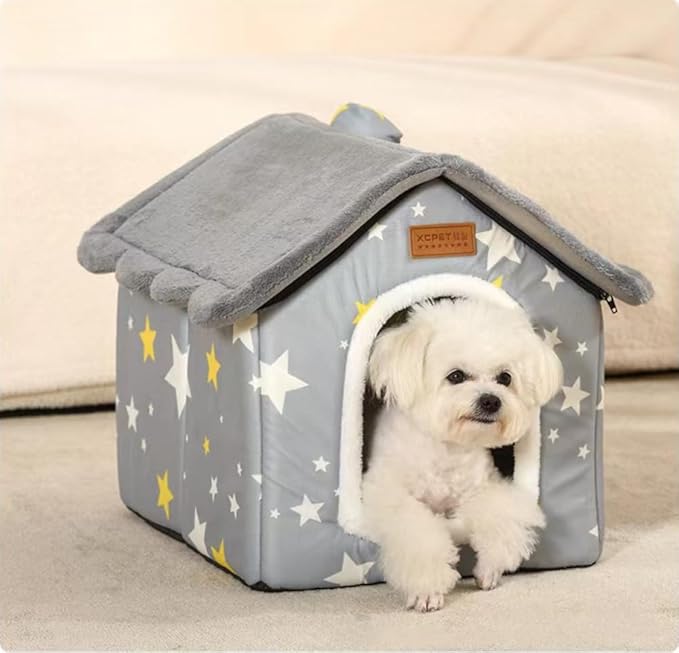 Casa para Mascota Interior Tamaño Pequeño con Cobertura y Cómoda miniatura 6