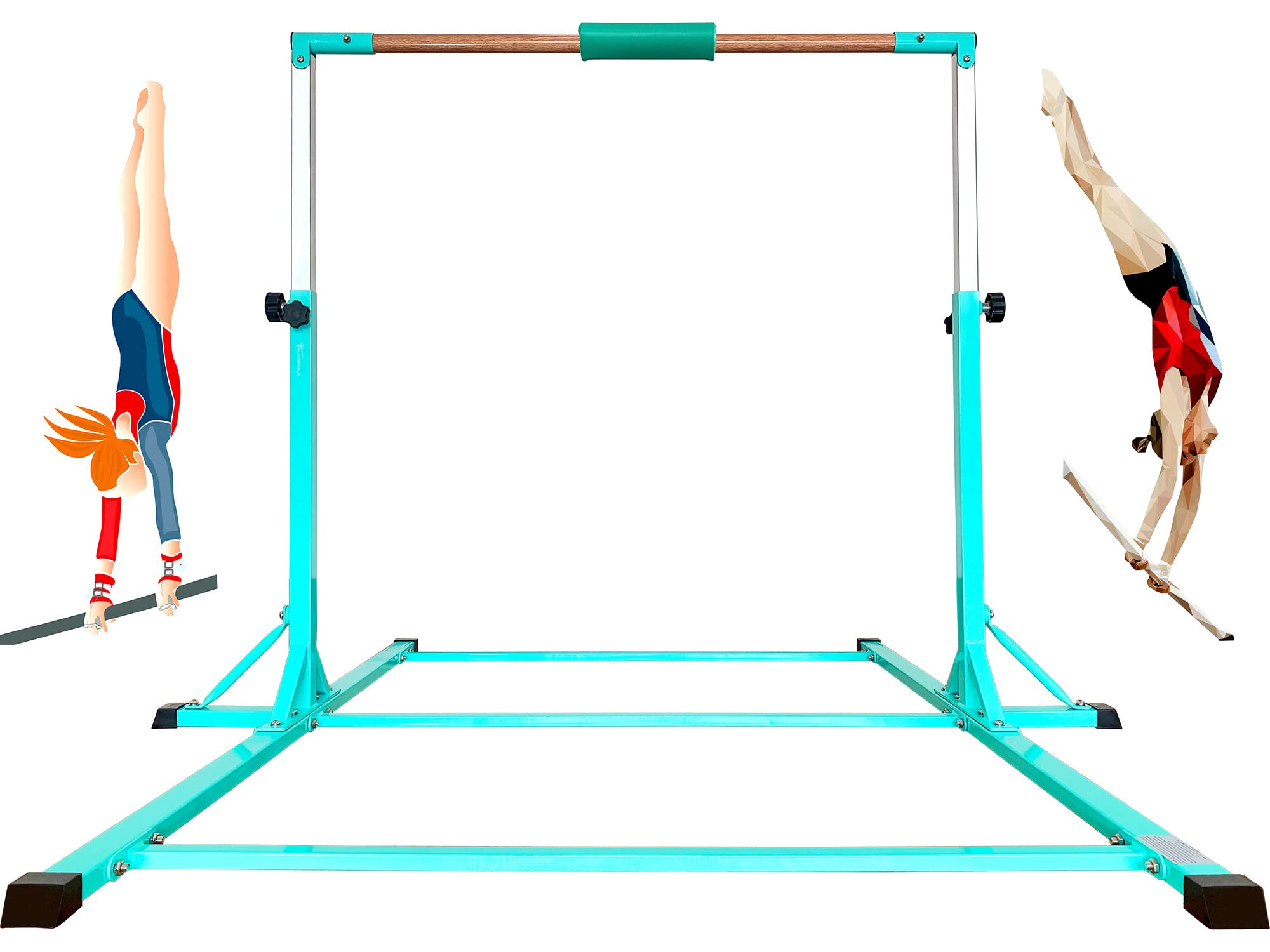 Buy MARFULA Adjustable Gymnastic Bar with Mat Kip Bar with Fiberglass