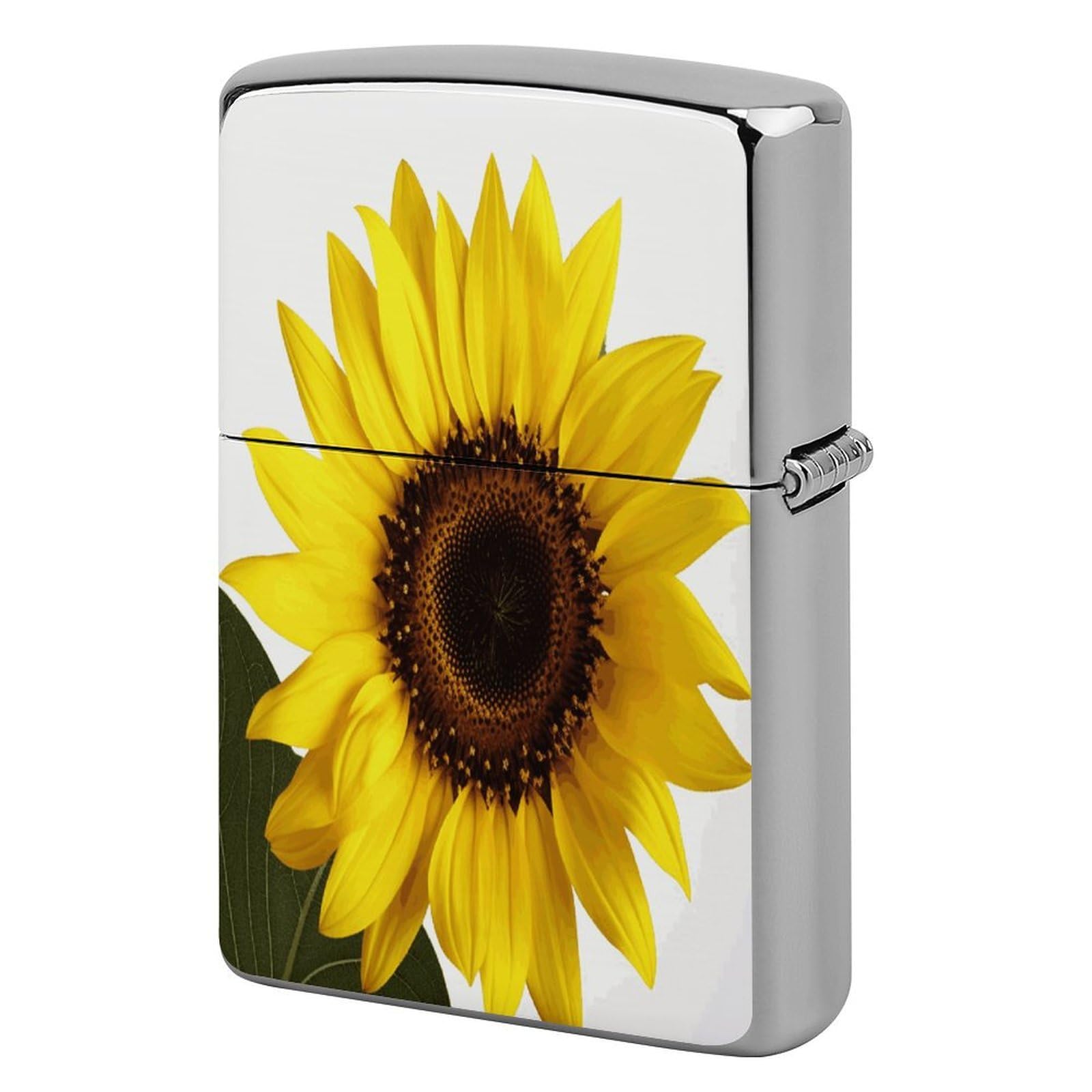 Fodpand Style Flower Sunflower Metal Lighter Case Cover Lighter Sleeve
