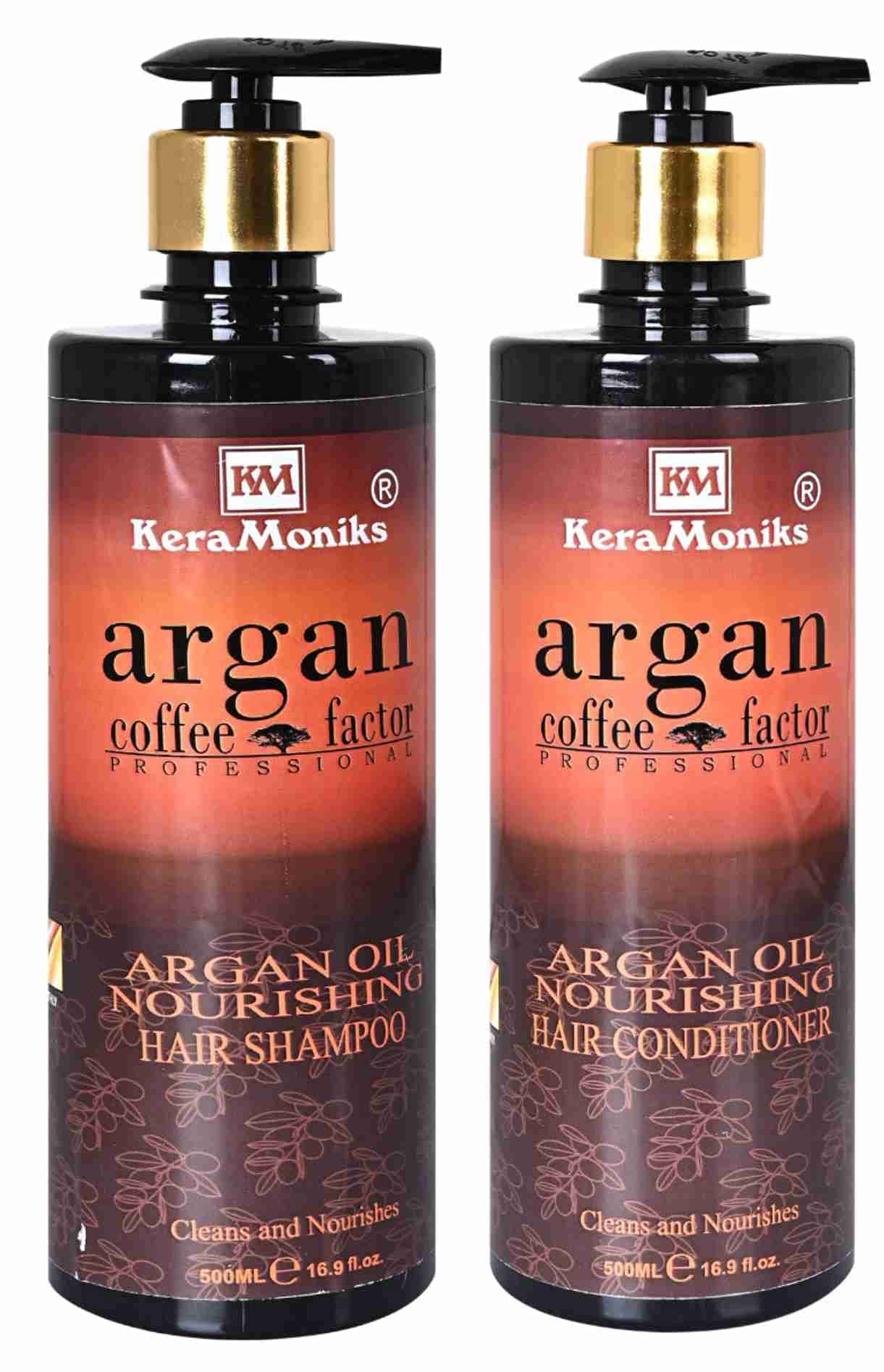 Keramoniks Argan Oil Shampoo + Conditioner Combo Pack Of 2 x 500 Ml -for Hair Repair & Shine, Nourishing and Frizz Control-image-46