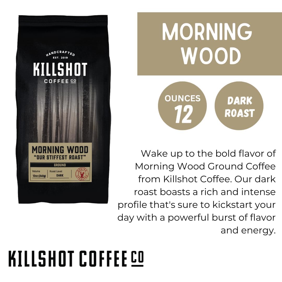 Killshot Coffee Whole Bean Coffee, 12 oz, Variety Pack of 3