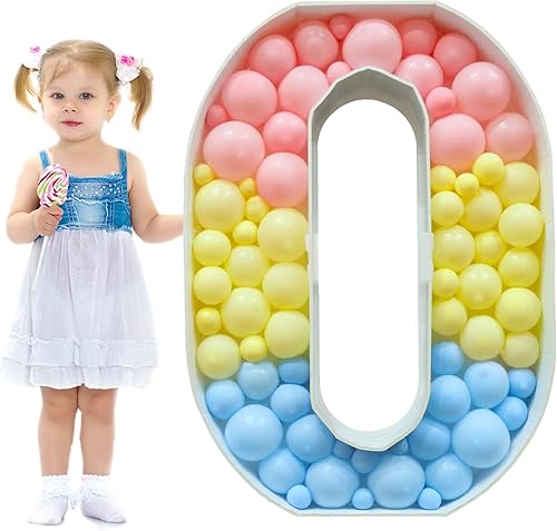 Elnsivo Letras de mosaico para globos, marco de globo de letras de marquesina de 3 pies, tablero de espuma precortada de marquesina gigante para