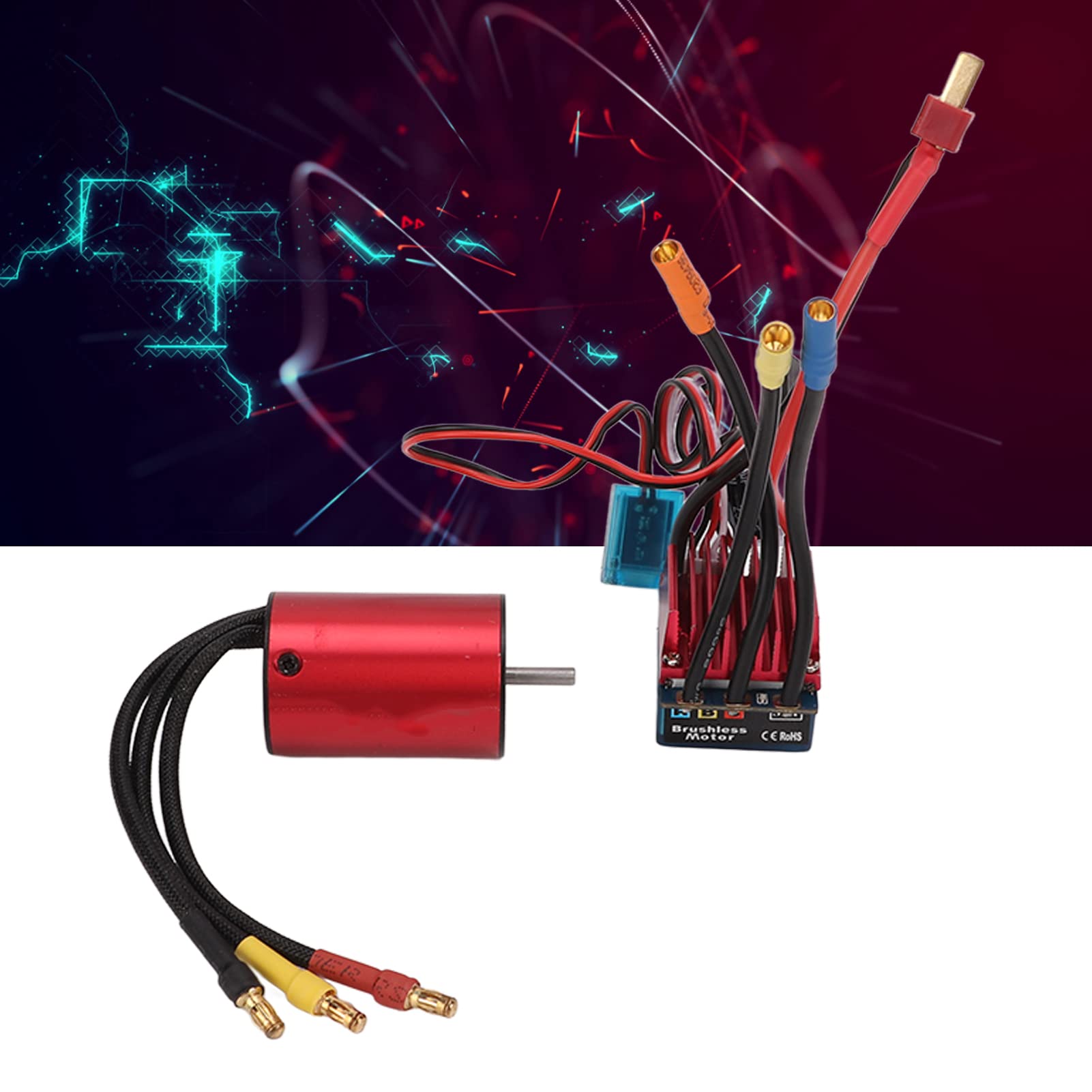 Alomejor RC Car Brushless Motor ESC Kit 3600KV Motor Y 35a ESC Combo Set para 1/14 1/16 RC Car