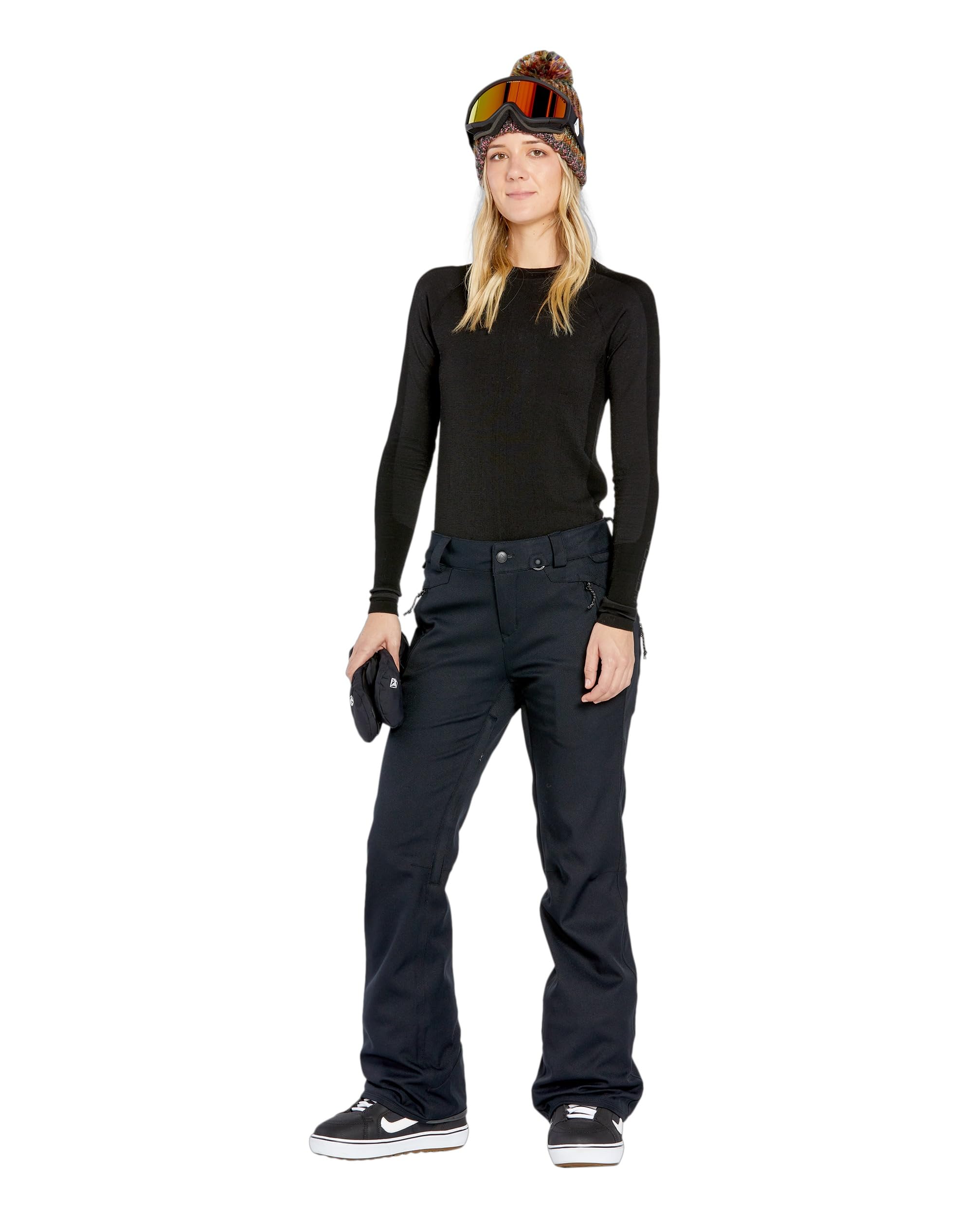 Volcom Damen Genus Slim Fit Stretch Snowboard Ski Pant Hose