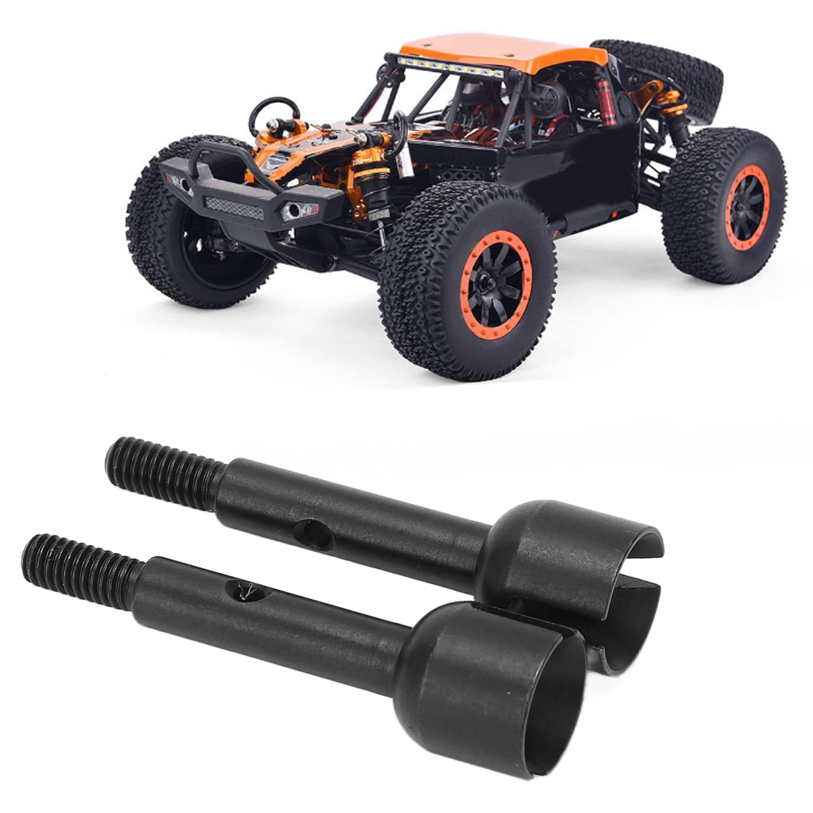 Oś Koła RC, 2 Szt. Oś Tylnego Koła RC Żelazo Zmniejsza Tarcie Tylny Kubek Napędowy Akcesoria RC do ZD Racing Black