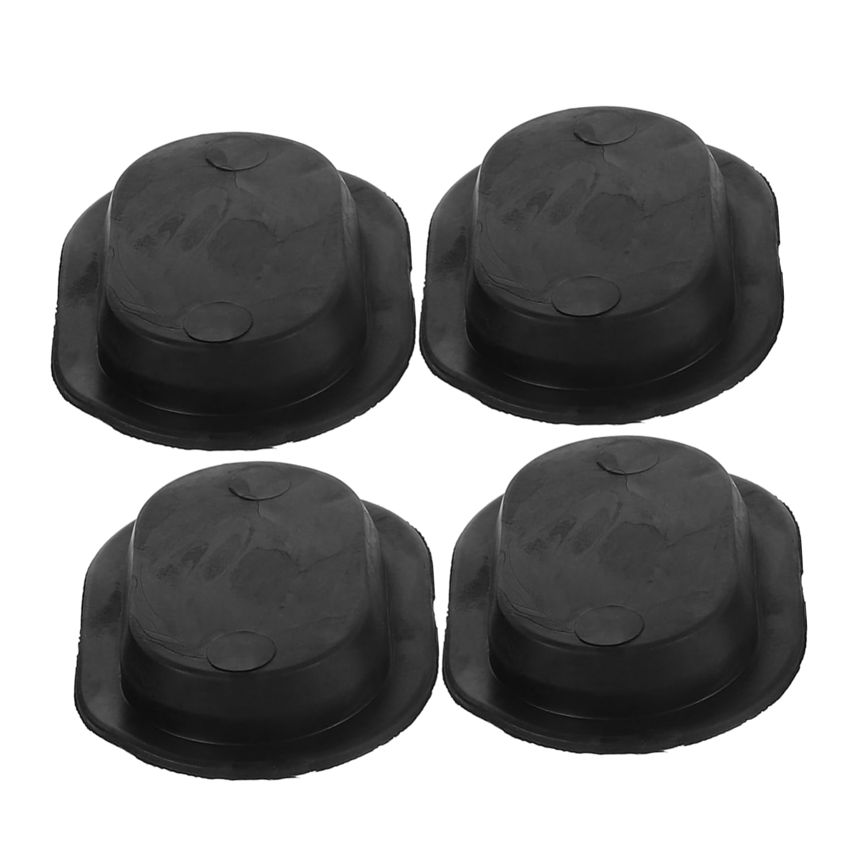 Tapones de drenaje ovalados de goma negros PRETYZOOM para suelo de coche