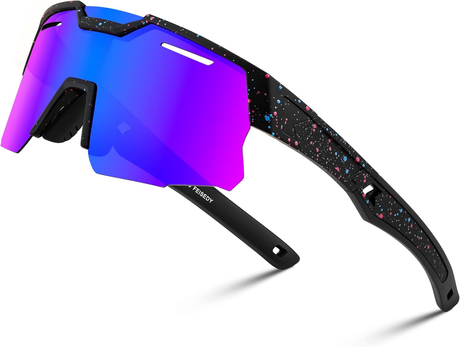 FEISEDY Kids Teens Baseball Polarized Sunglasses Sports Cycling Glasses for Youth Boys Girls Age 8-16 B0157