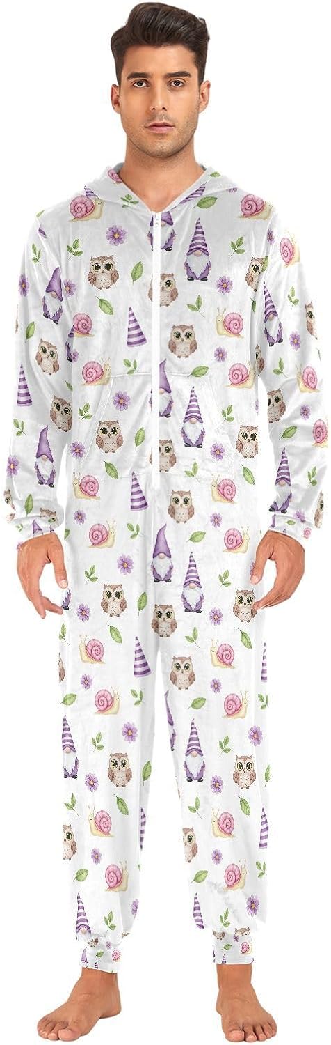 QUGRL Onesies Adult Pajamas Costume for Women Men Unisex Cosplay Sleepwear Homewear Suit Winter S-XL