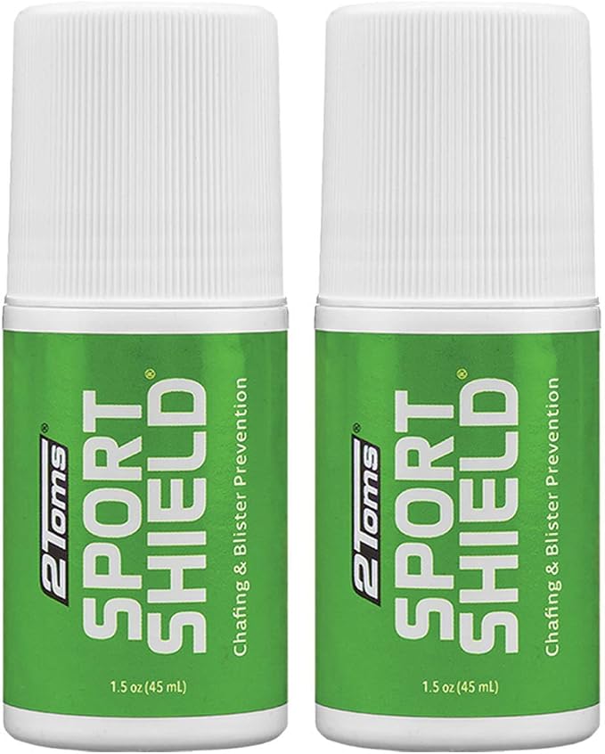 2TomsSportShield, All-Day Anti Chafe and Blister Prevention, Waterproof | Soothing Anti-Chafe Prevention for Chafing & Skin Irritations