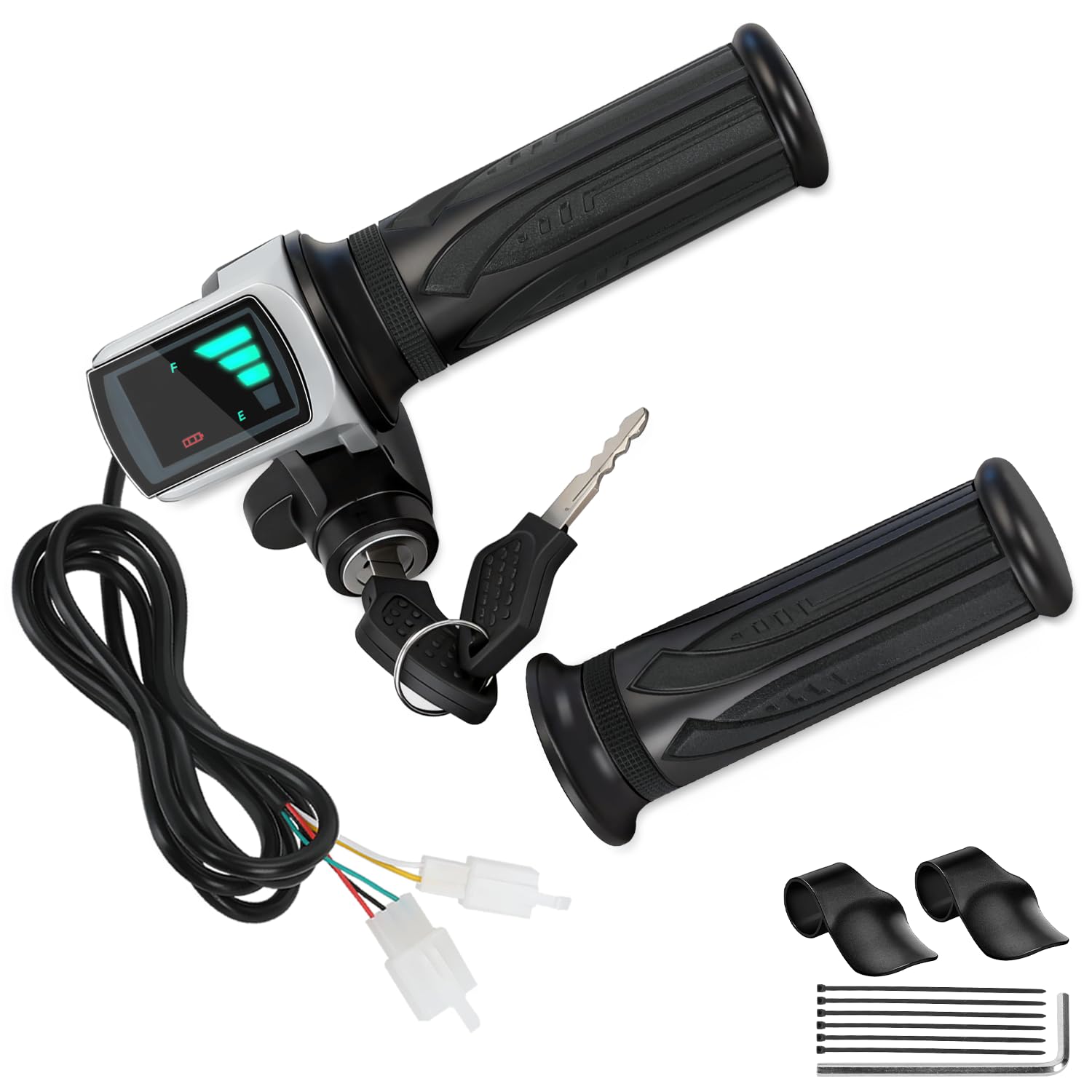 Accélérateur demi-torsion 48V pour éviter les pannes de batterie de vélo