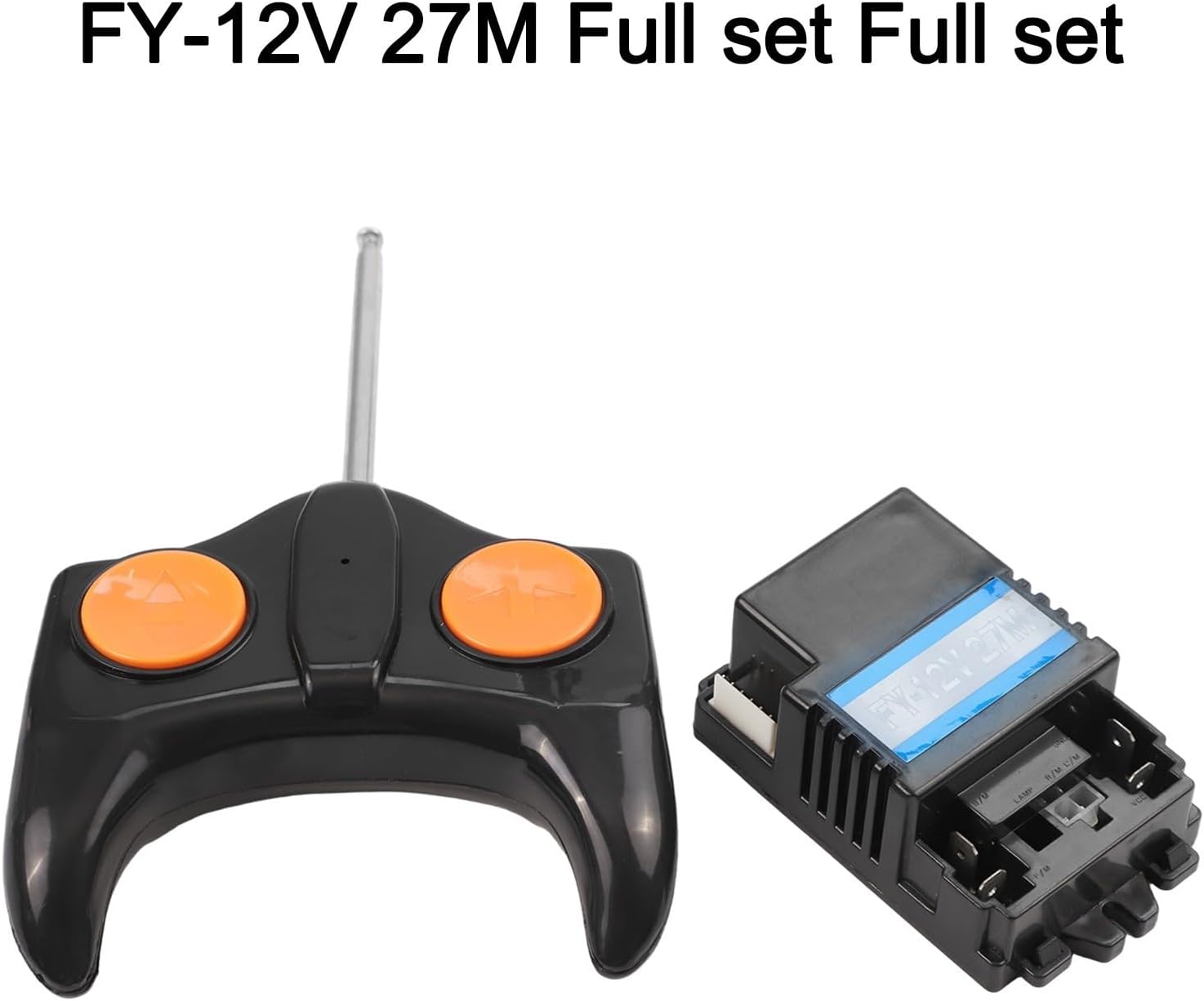 27MHz Remote Control Receiver 6V and 12V for Electric Car Compatible with Ride-On Vehicle Parts Controller Replacement Accessory(FY-12V 27M Full set Full set) image 4