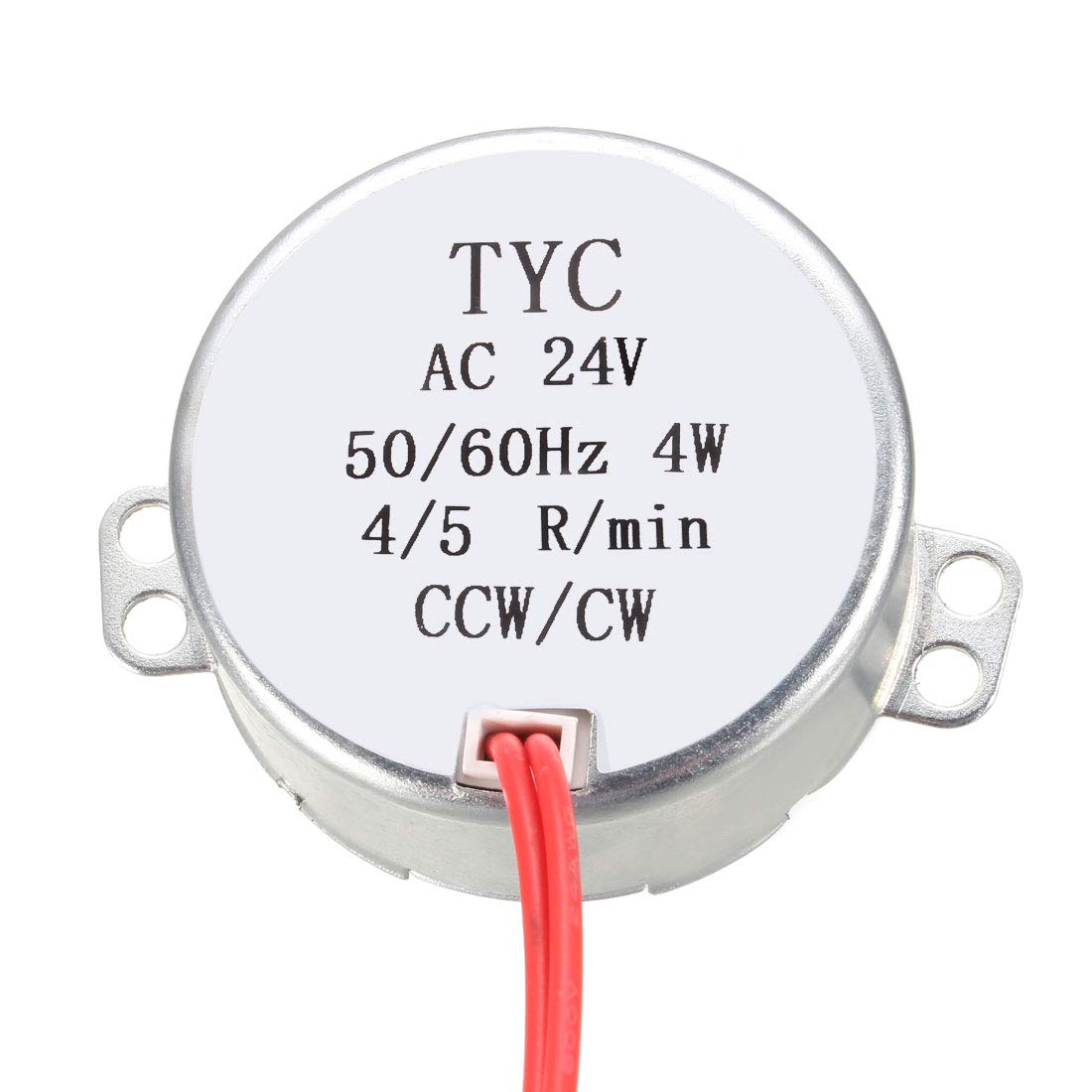 uxcell Synchronous Motor AC 24V 4-5RMP 50-60Hz 4W Double