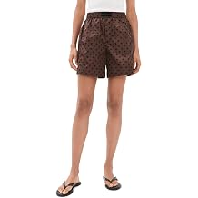 Ganni Women's Printed Flyweight Nylon Boxer Shorts