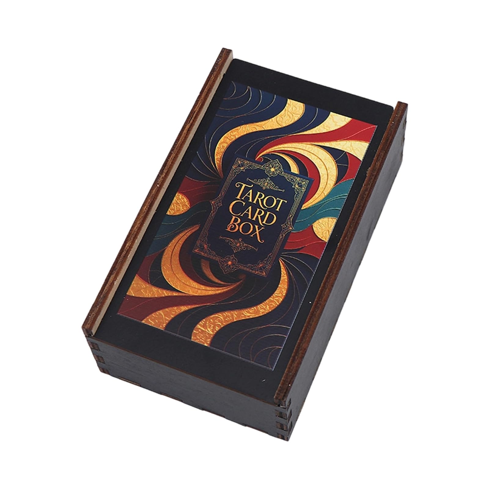 ZBIianxer Wood Game Cards Box Playings Tarots Container Storage Case Packing Card Box Playings Cards Case Empty Card Storage Can Tarots