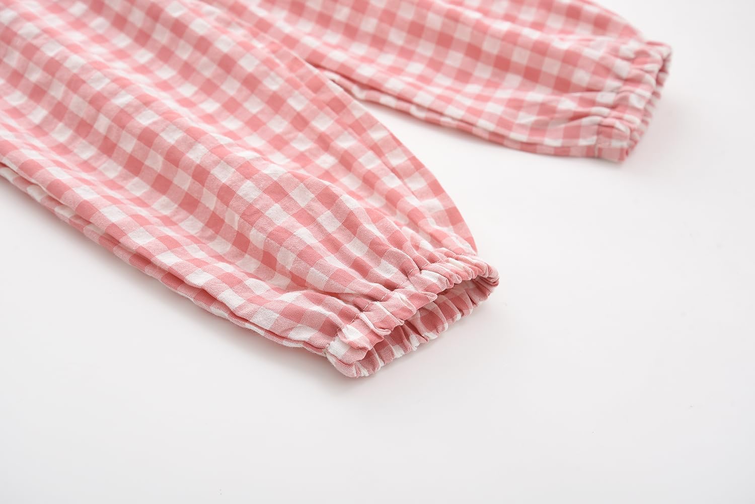 BINIDUCKLING Toddler Pull Up Loose Gingham Girls Pants 2-9 Years - Image 7