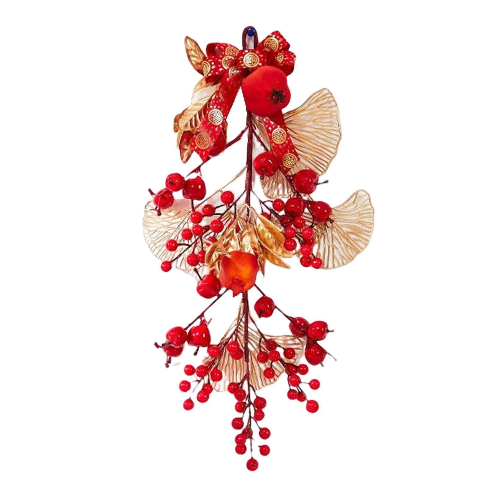 Kixzsaz Fu Character Door Hanger With Chinese Knot Tassel Exquisite Holiday Decoration For Office Window. Hanging Wreath Etc