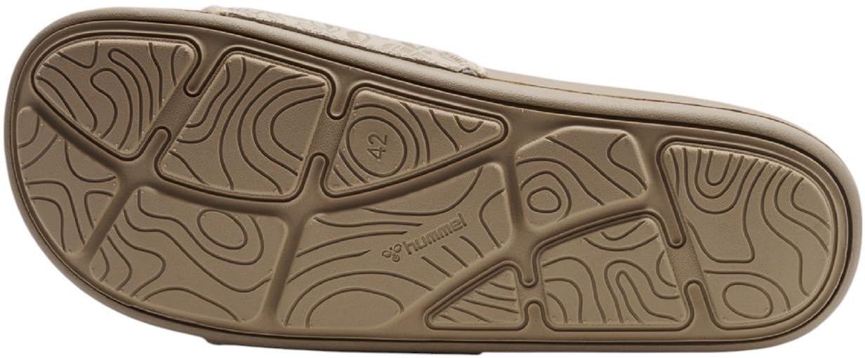 hummel Comfort Slide JQ sandały kąpielowe, klapki kąpielowe, beżowe, 228341-8173