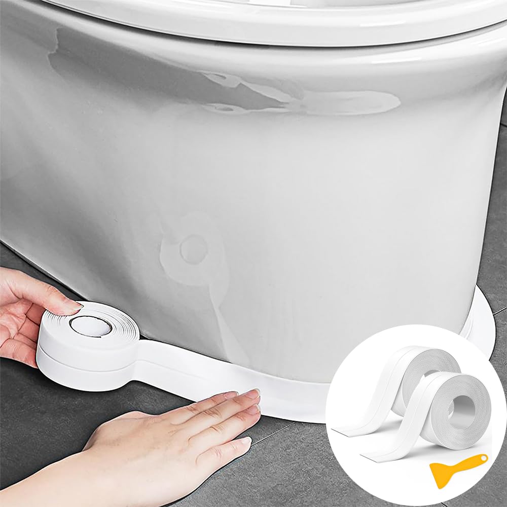 Nastro Sigillante In PVC Autoadesivo Impermeabile – Motivo Pietra Ardesia, Larghezza 3,8cm X Lunghezza 5m, Per Bagno, Vasca E Cucina – Tagliabile E Facile Da Applicare