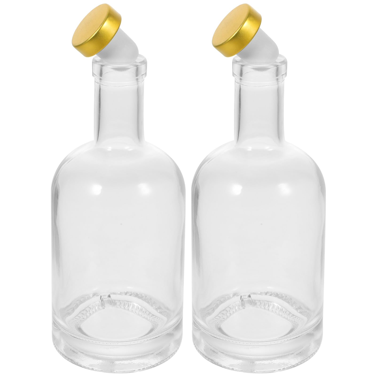2 Stück-pack Dickwandige Glasflasche 375ml mit Breiter Öffnung